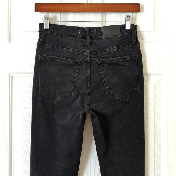 Madewell Roadtripper Classic High Waisted Ankle Cropped Skinny Jeans Black 26 - Picture 5 of 16